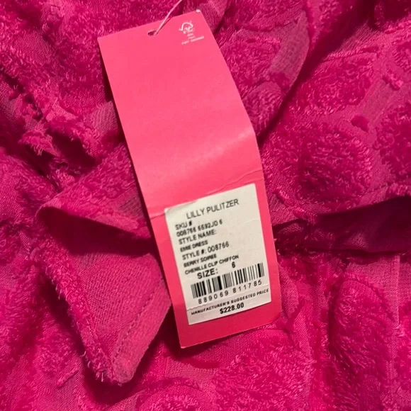 NWT Lilly Pulitzer Pink Emie Lace Dress - Picture 3 of 5